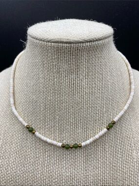 Vintage Mini Puka Shell Natural Shell & Stone Bead Necklace